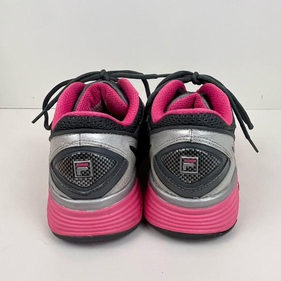 FILA DLS Circuit Sneaker Metallic Silver Hot Pink Women’s Size 9 - Picture 6 of 15